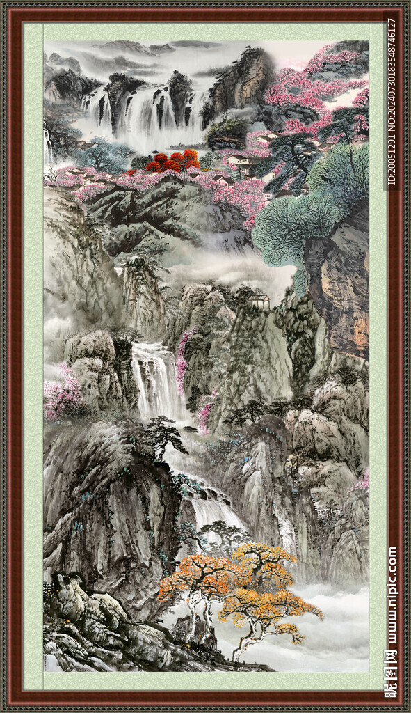 中国画山水 