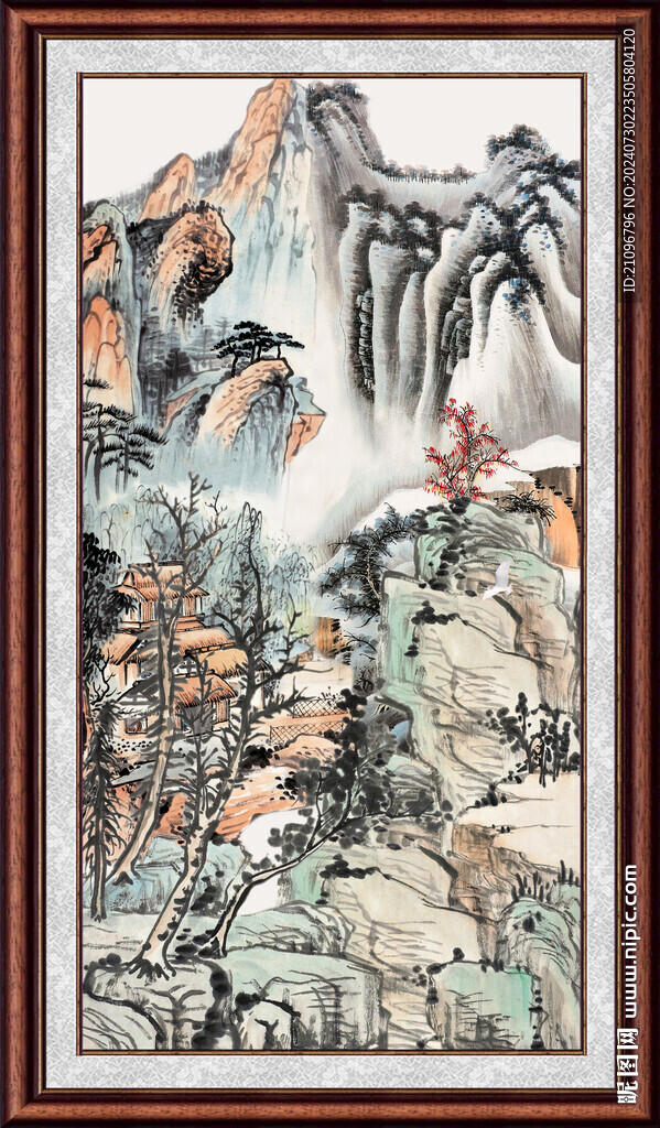 山水中堂画 