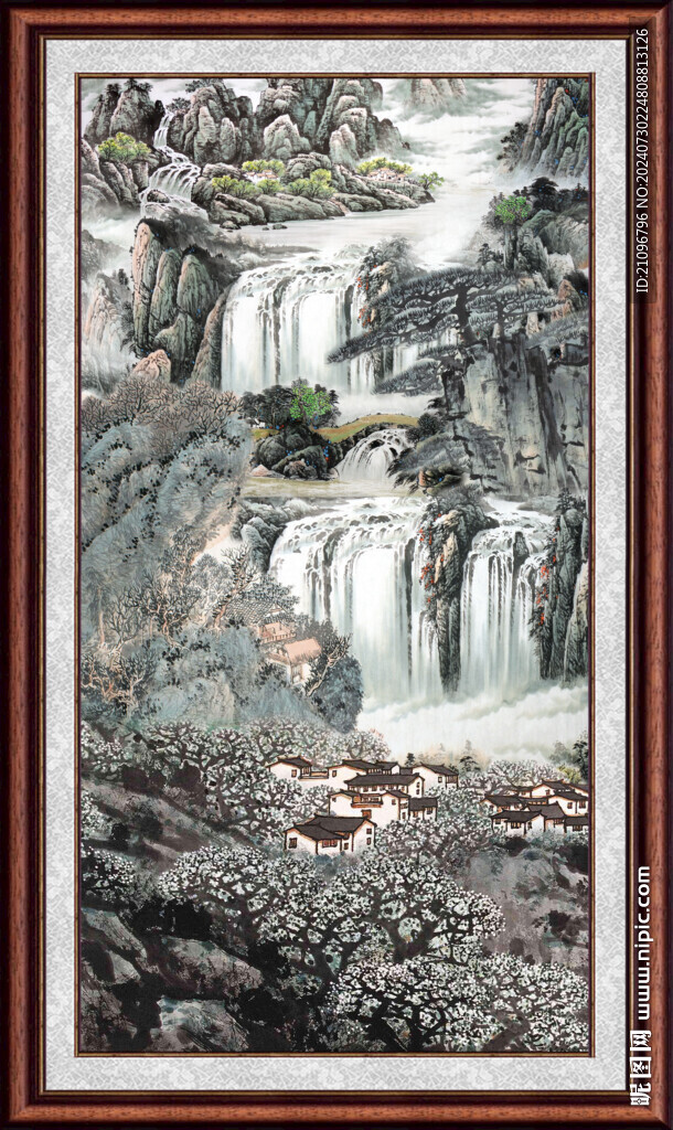 客厅山水壁画