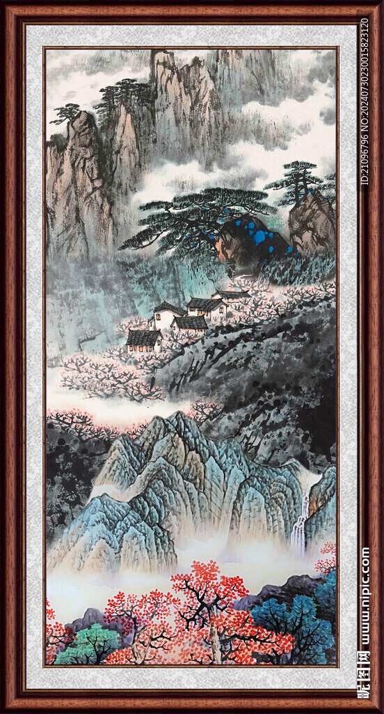 客厅山水风景 