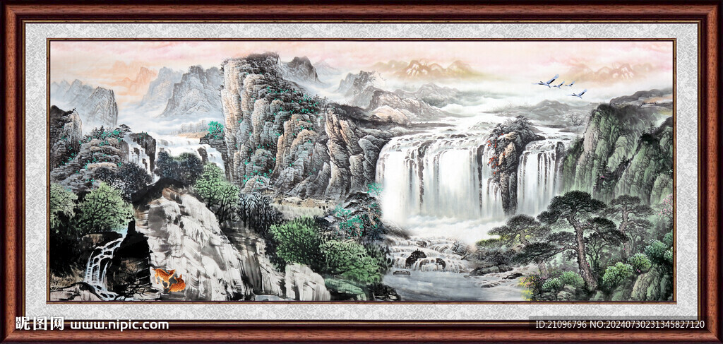 客厅山水风景