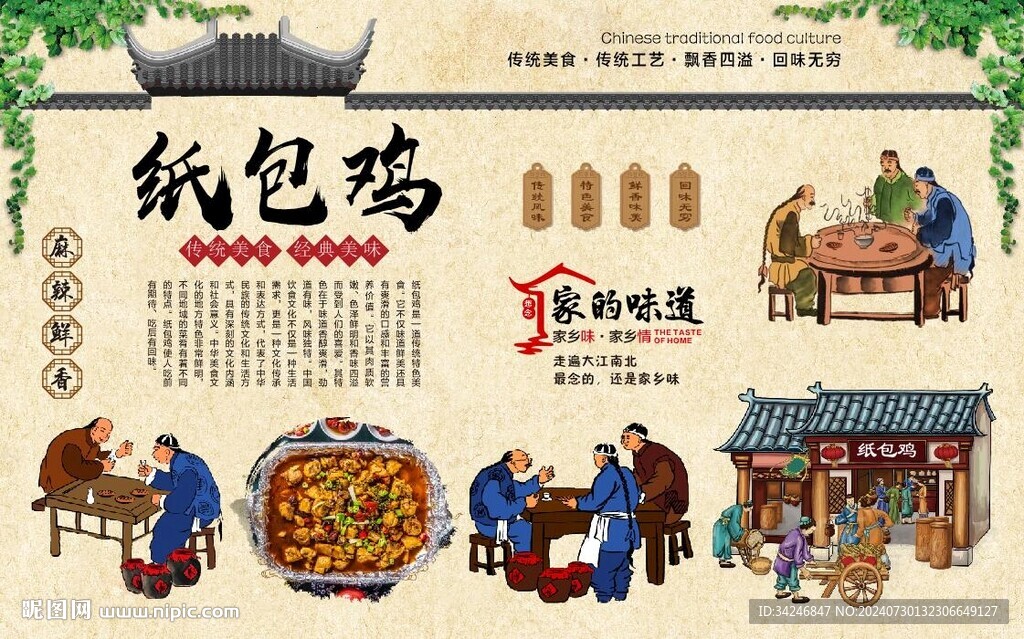 纸包鸡
