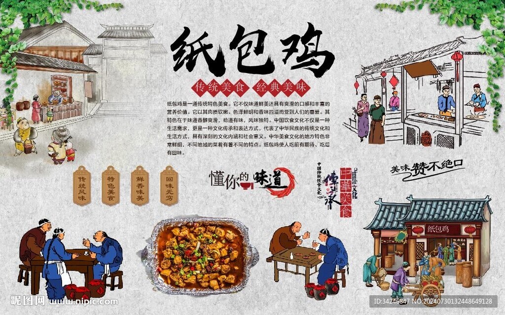 纸包鸡 