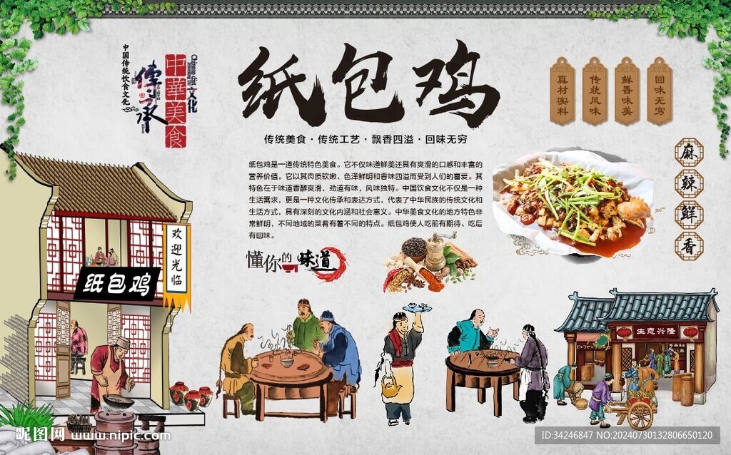 纸包鸡 