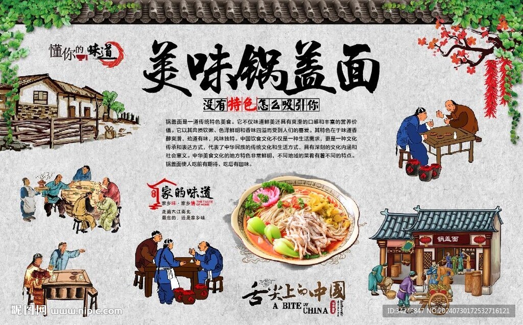 锅盖面