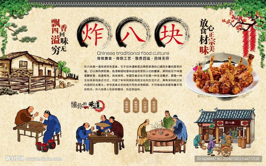 炸八块 