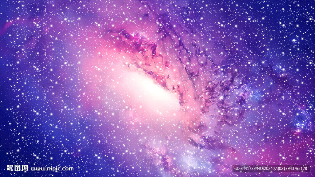 紫色梦幻星空