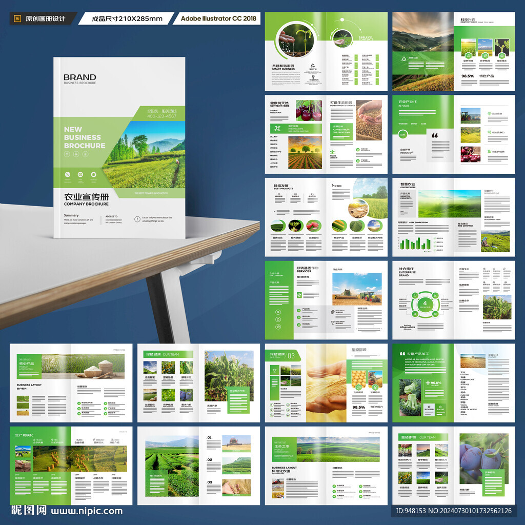 农业画册模板