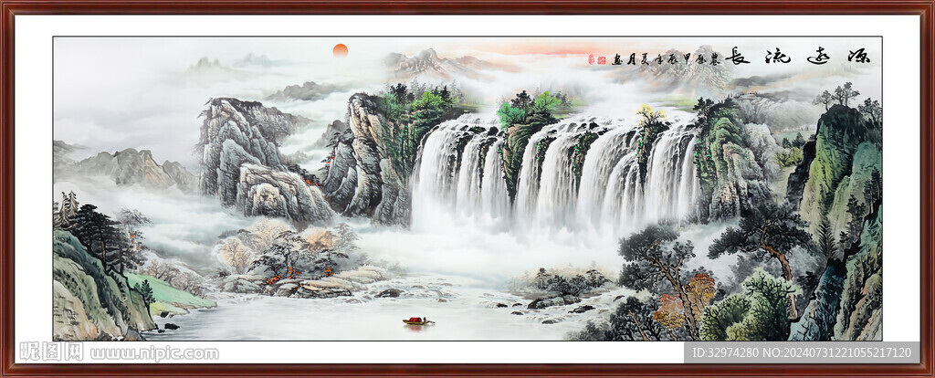 国画山水画