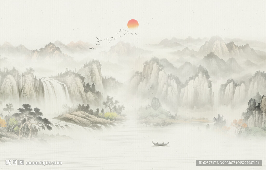 新中式背景墙