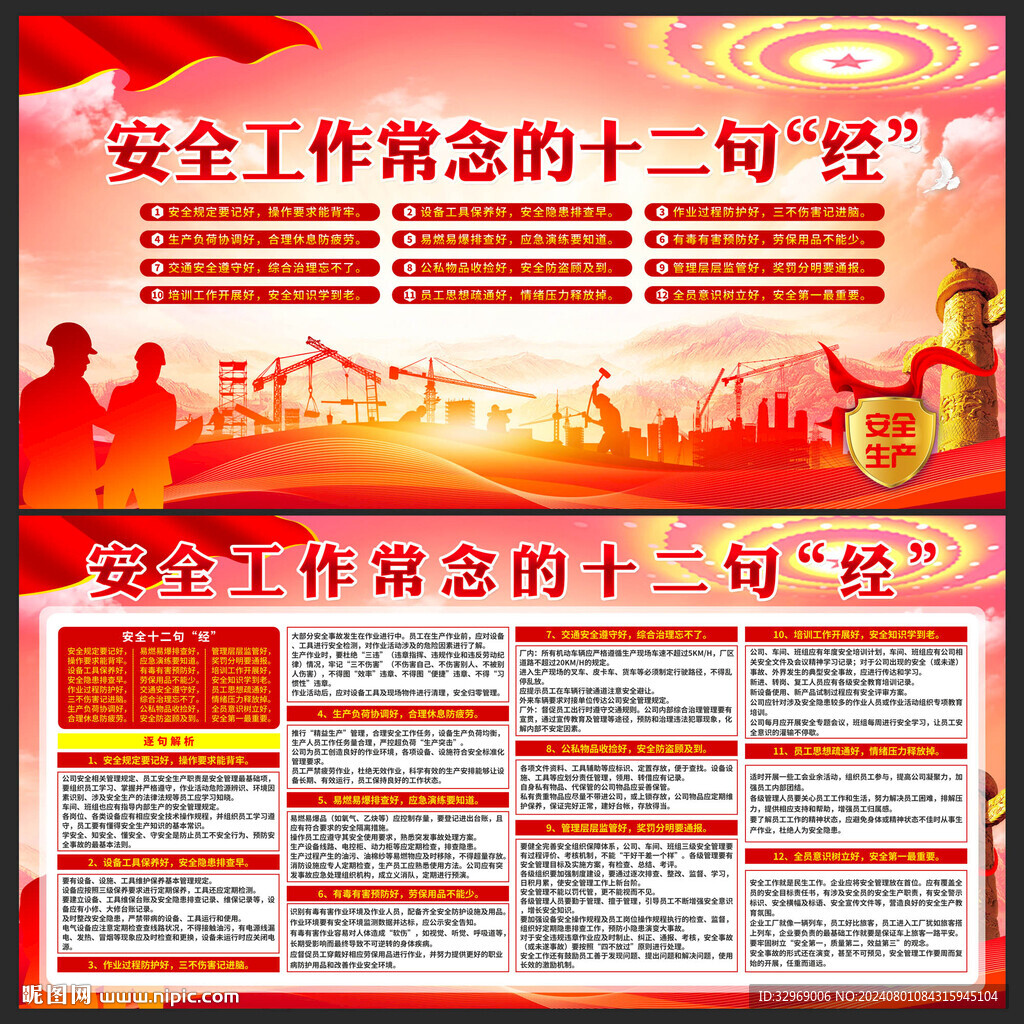 安全生产展板
