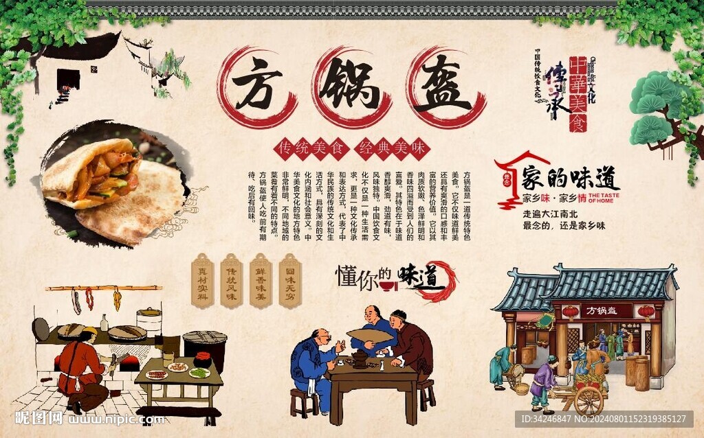 方锅盔 