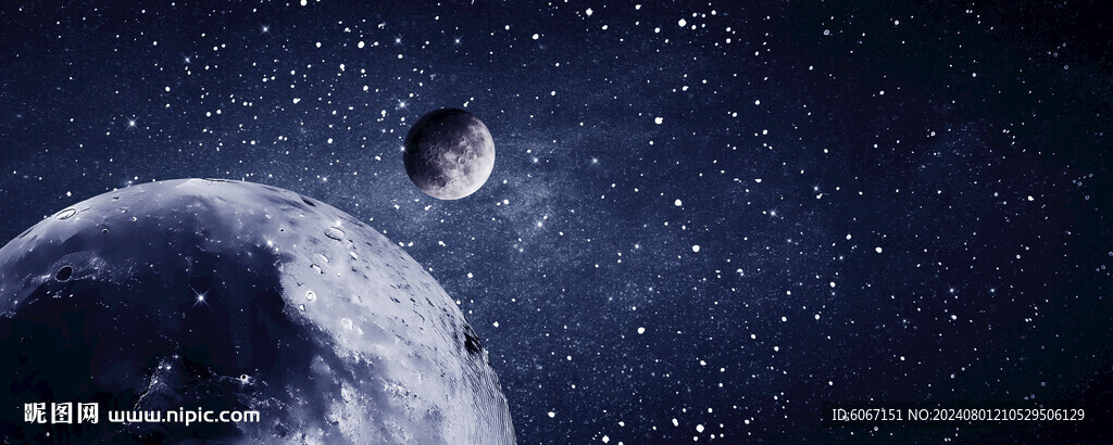 蓝色宇宙星空软膜