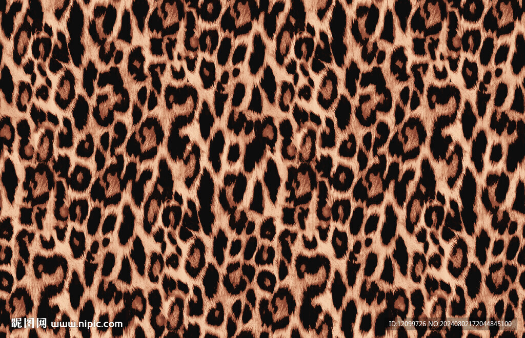 时尚数码印花豹纹