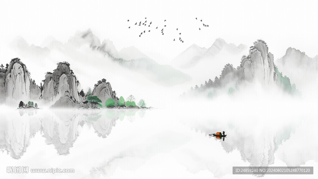 抽象山水画