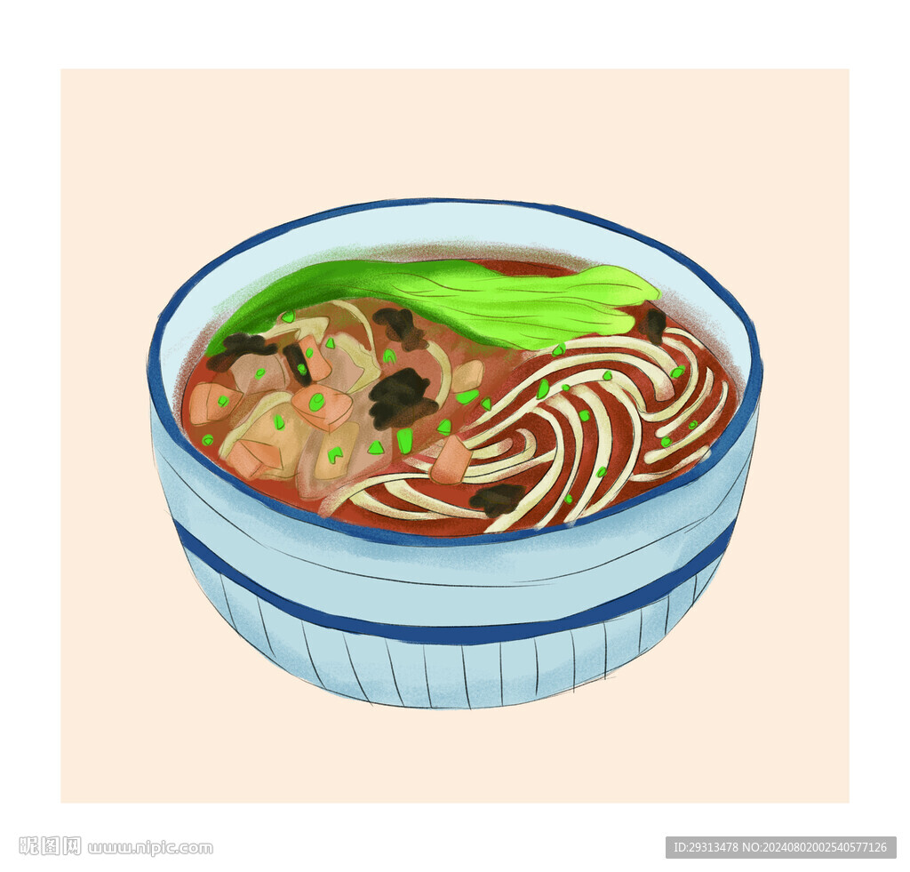 打卤面插画