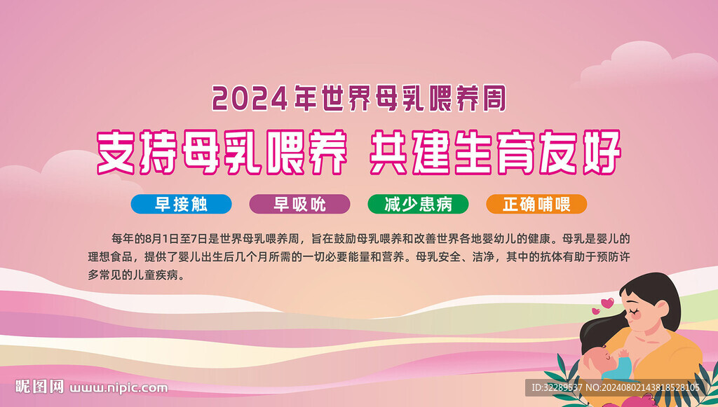 母乳喂养周宣传栏