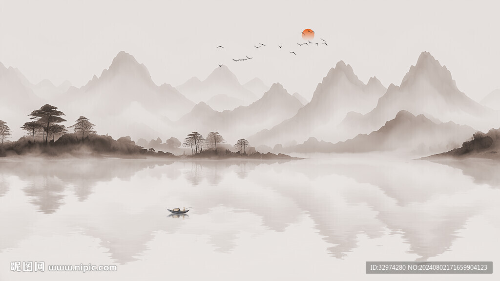 水墨山水风景