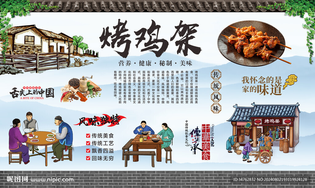 烤鸡架