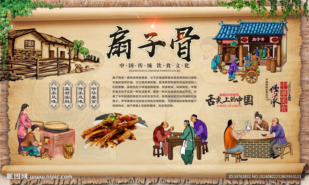 扇子骨 