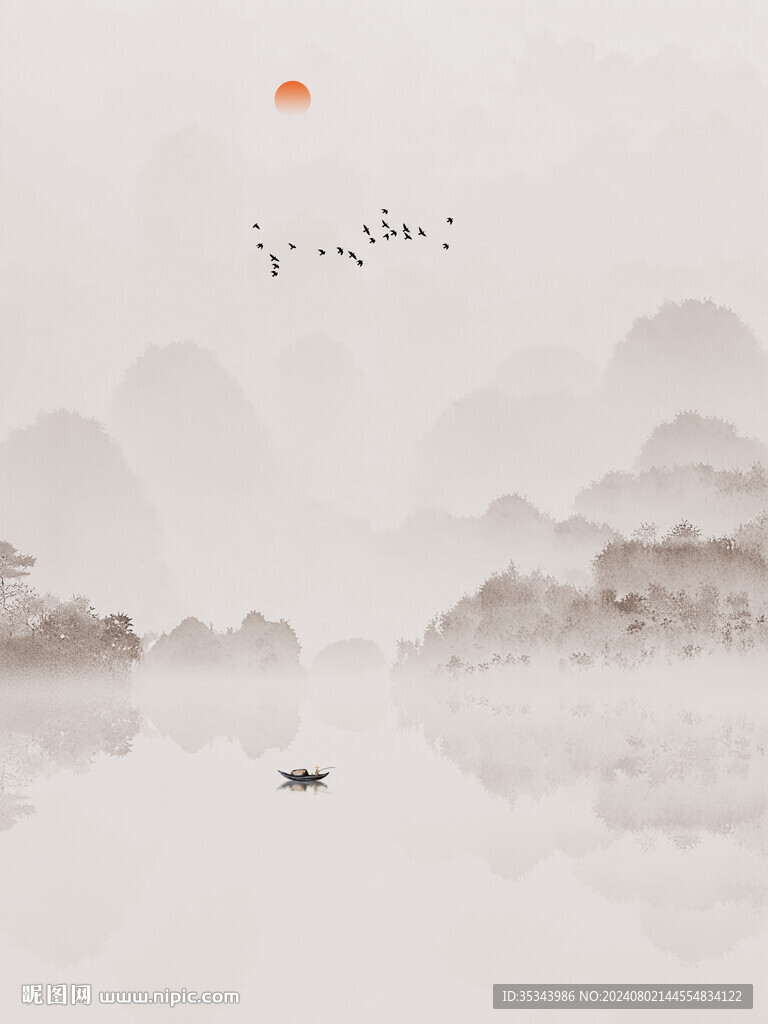 水墨山水意境
