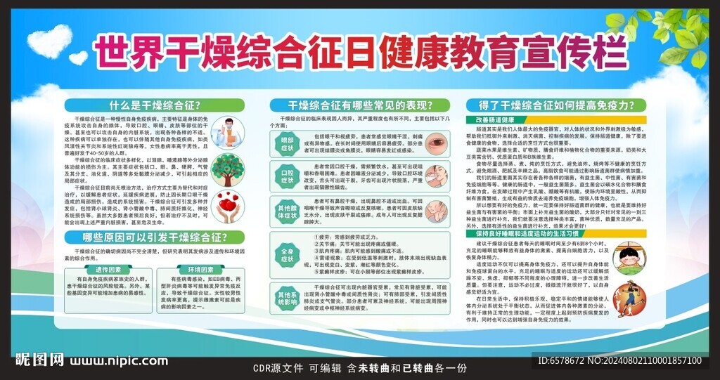 世界干燥综合征日宣传栏
