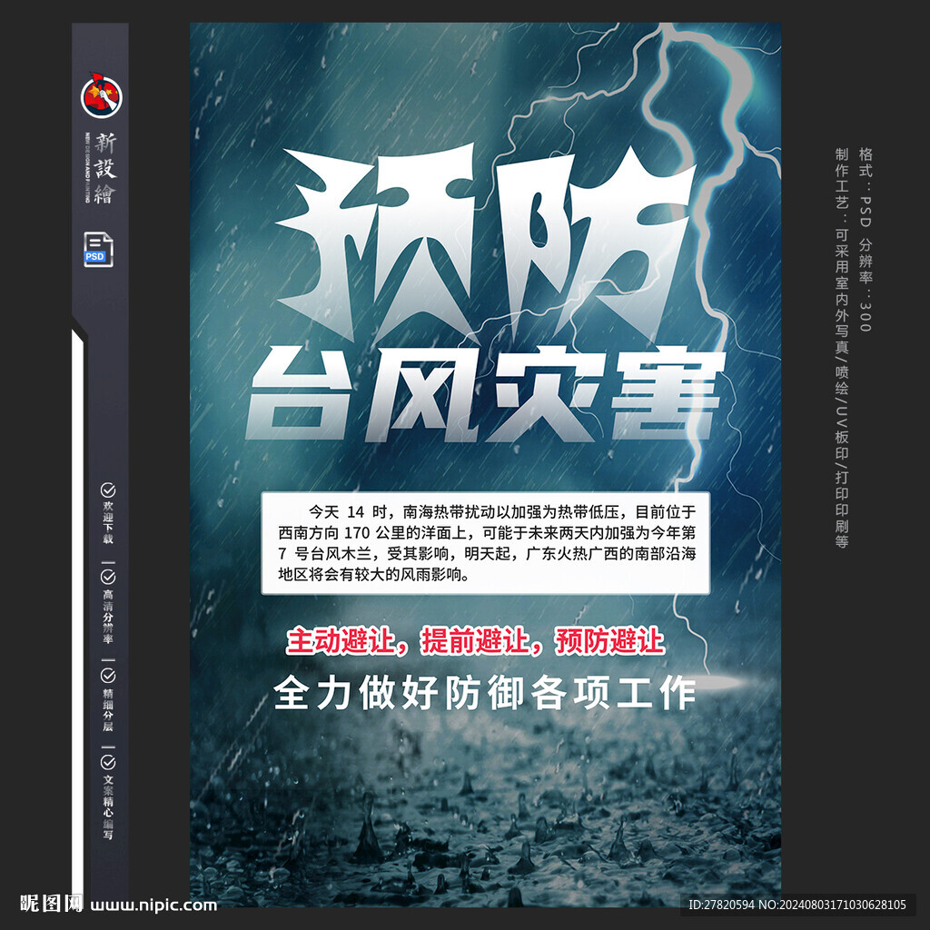 防灾减灾海报