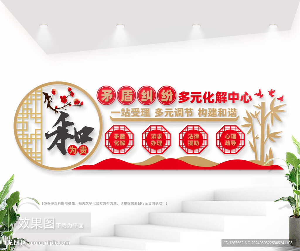 矛盾纠纷多元化解中心文化墙图片