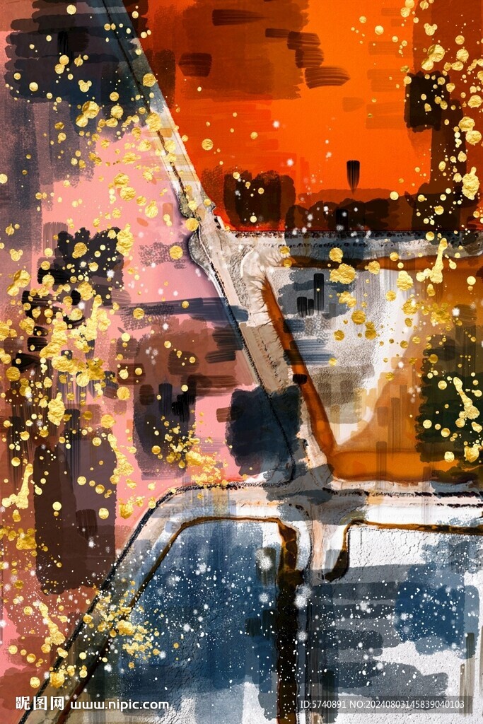 抽象油画