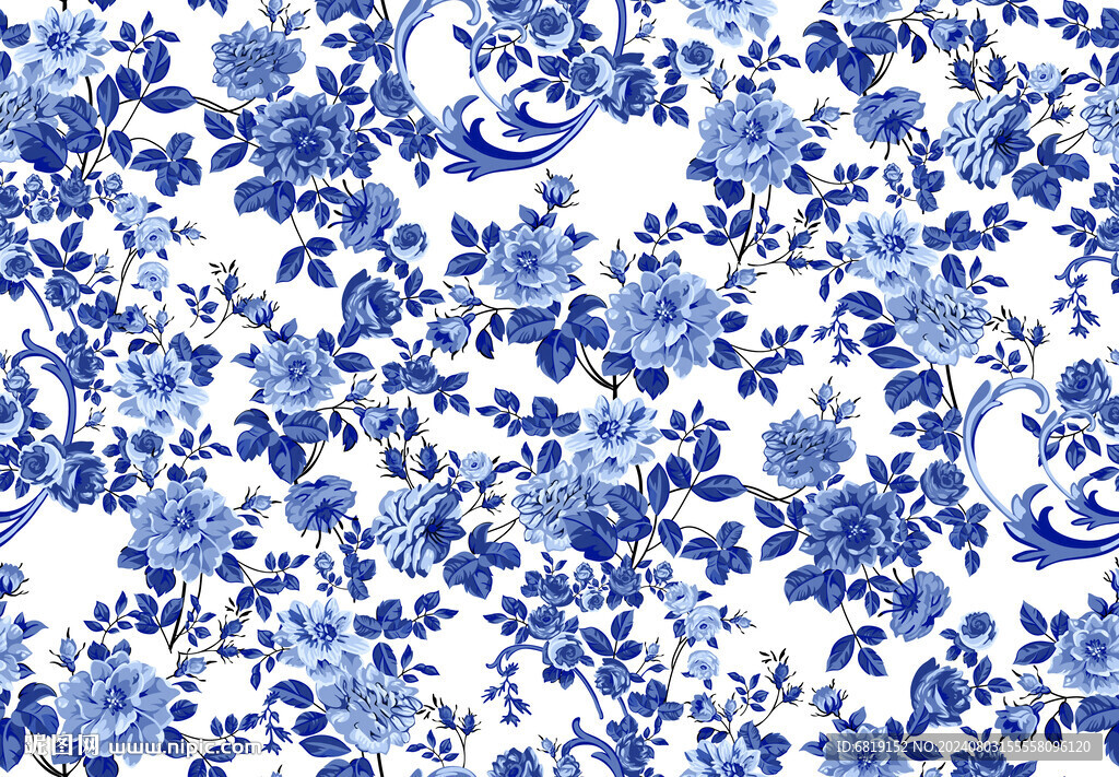 青花瓷花朵