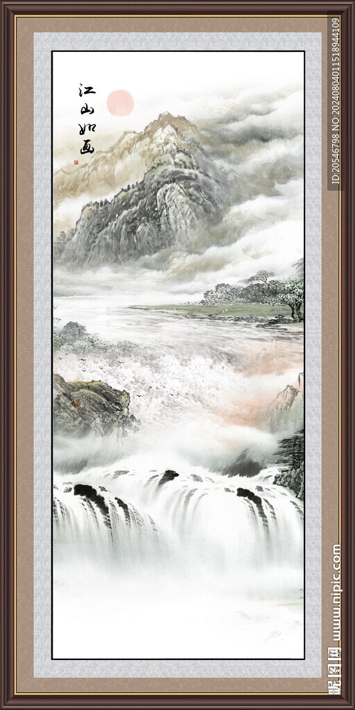 风景壁画 山水壁画