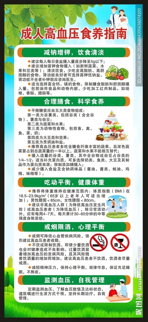 高血压日展架