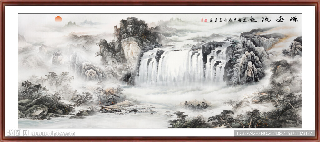 客厅山水装饰画