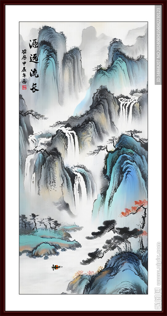 玄关山水画
