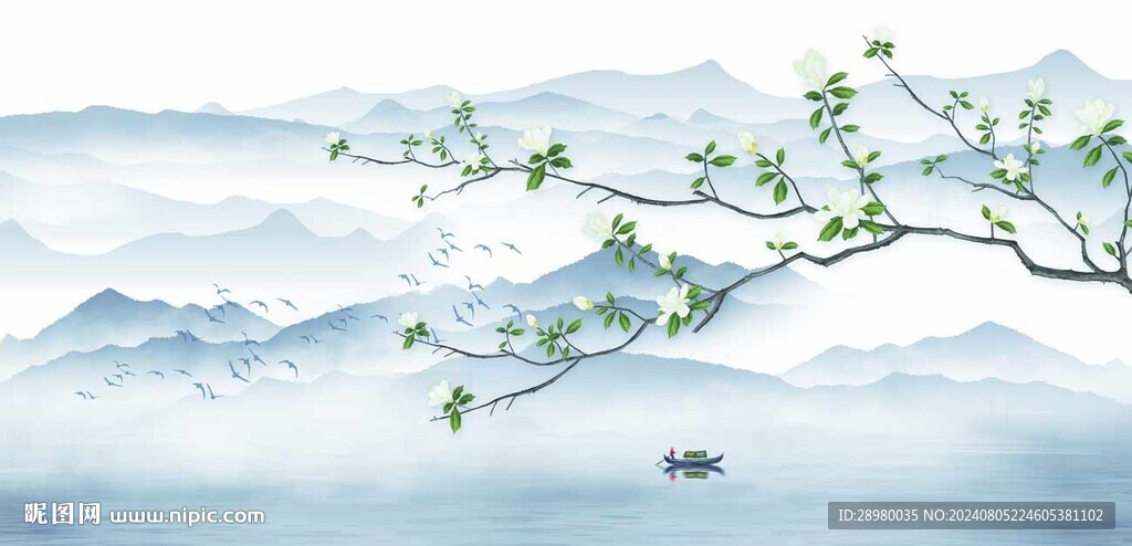 花鸟山水画