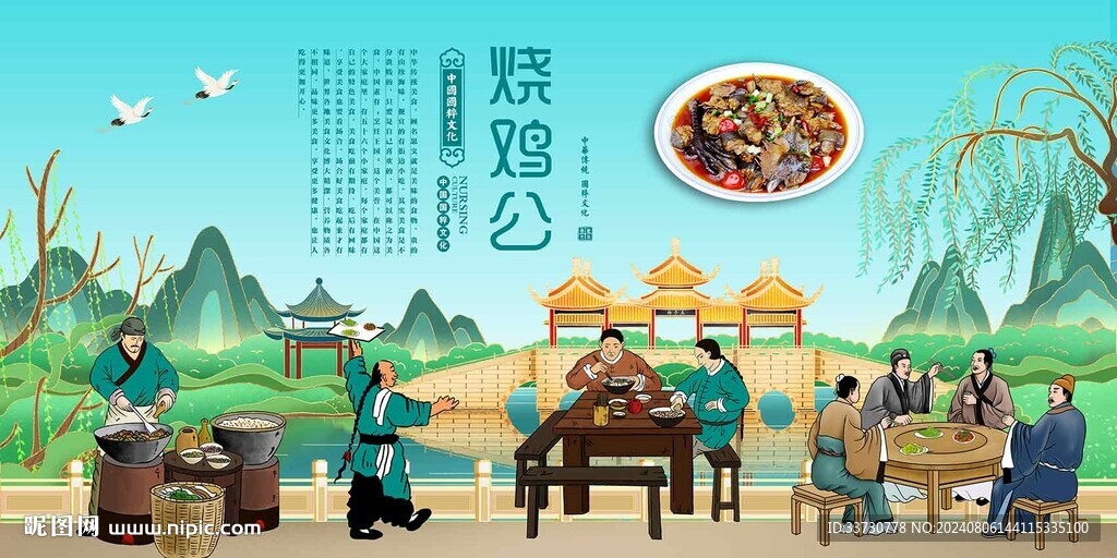 烧鸡公背景墙