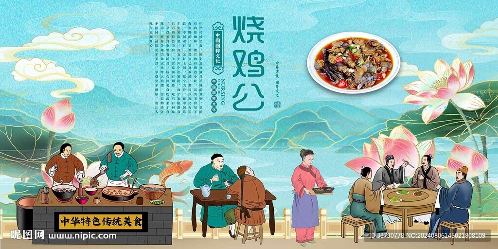 烧鸡公背景墙