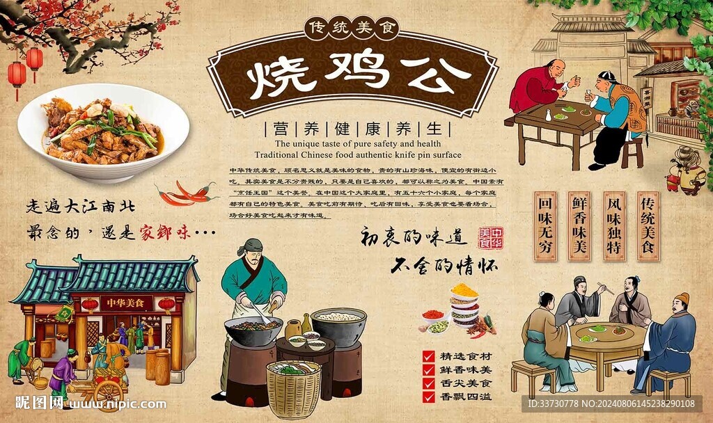 烧鸡公背景墙