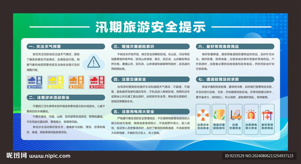 汛期旅游安全提示