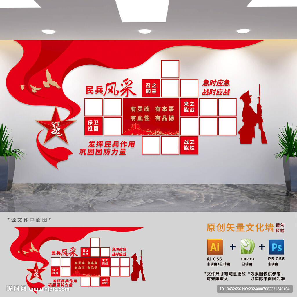 民兵风采墙