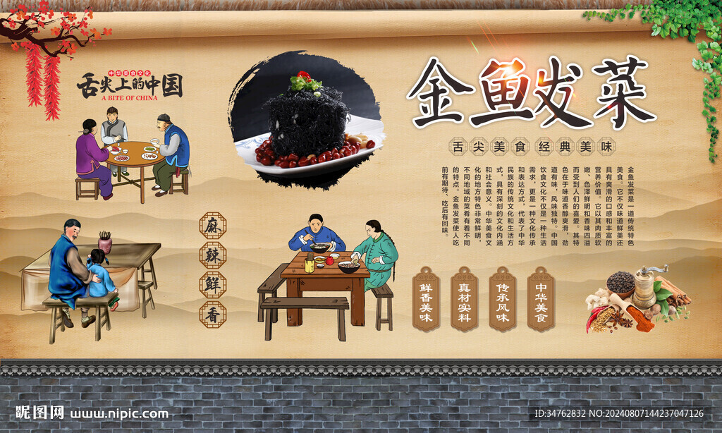 金鱼发菜 