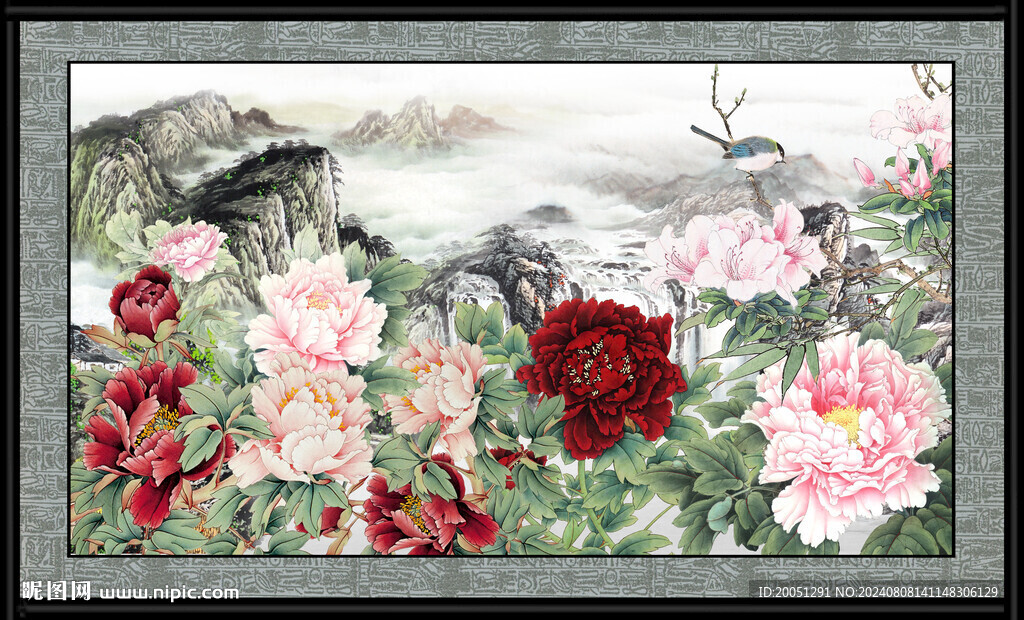 牡丹国画 