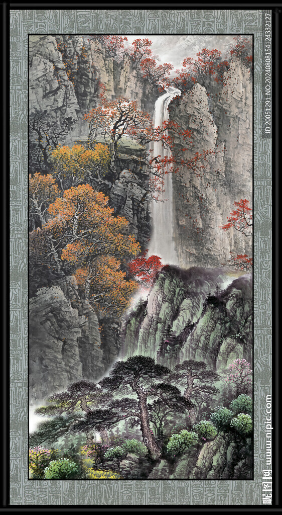 山水风景画图 