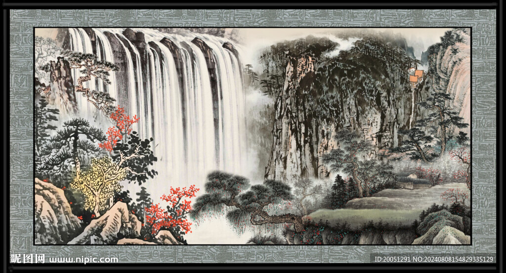 山水风景画图 