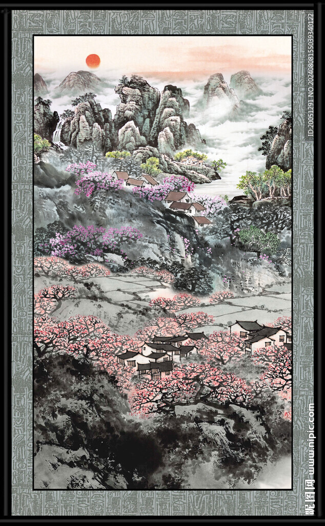 山水风景画图
