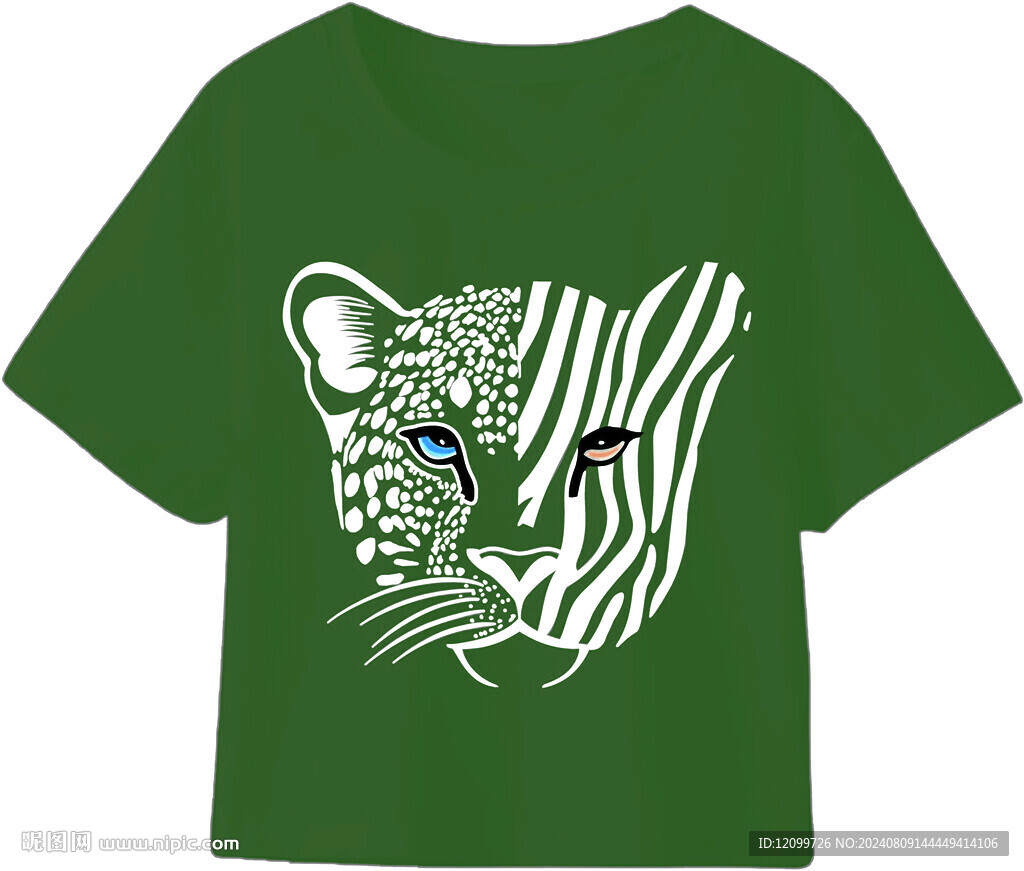 数码印花定位花虎头