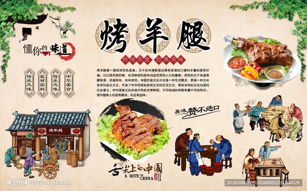 烤羊腿