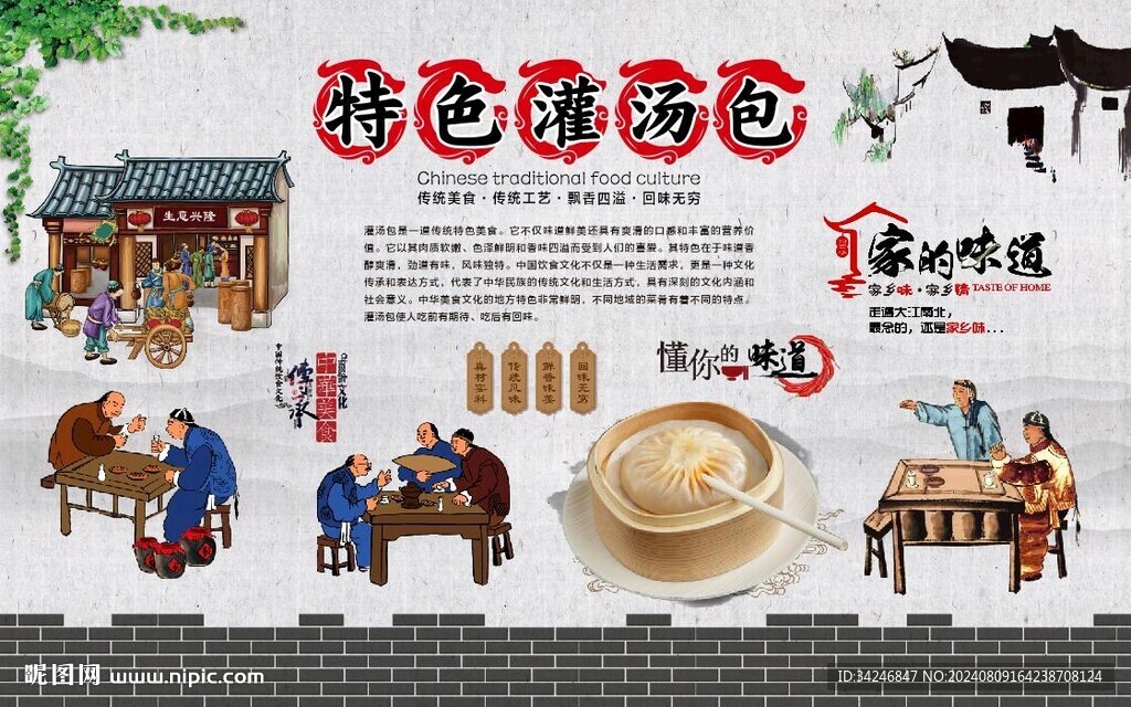 灌汤包展板