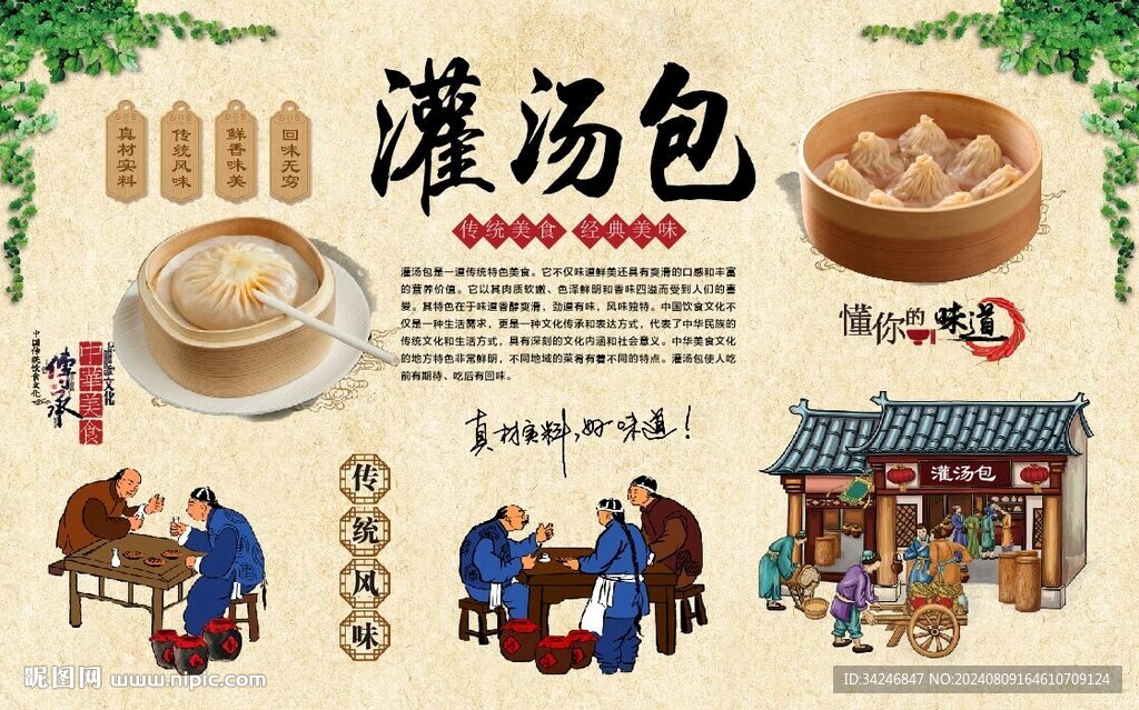灌汤包展板
