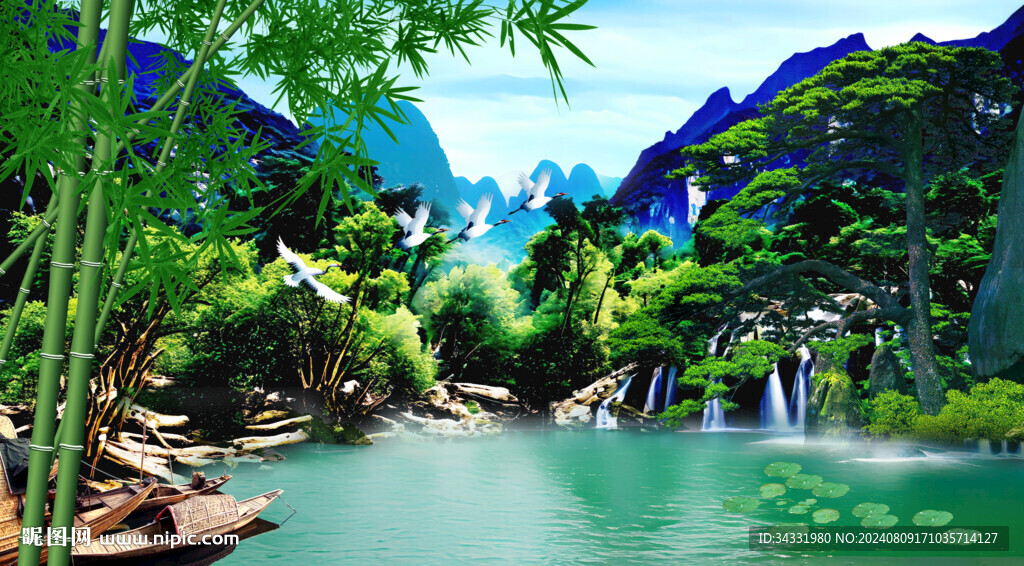 山水风景画